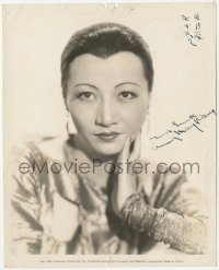 5y0380 ANNA MAY WONG signed 8x10 still 1934 great portrait of the Chinese actress in Limehouse Blues!