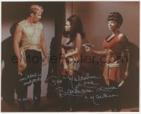 5y0685 BARBARA LUNA signed color 8x10 REPRO still 1996 from the Mirror Mirror episode of Star Trek!