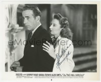 5y0393 BARBARA STANWYCK signed REPRO 8x10 still 1980s with Humphrey Bogart in The Two Mrs. Carrolls!
