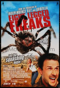 5y0004 EIGHT LEGGED FREAKS signed 1sh 2002 David Arquette, Kari Wuhrer, Overton, Elkayem & one more!