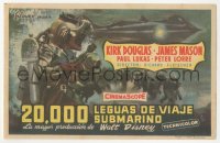 5z0872 20,000 LEAGUES UNDER THE SEA Spanish herald 1955 Jules Verne classic, different MCP art!