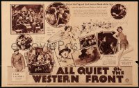 5z0436 ALL QUIET ON THE WESTERN FRONT herald 1930 Lewis Milestone World War I Best Picture winner!