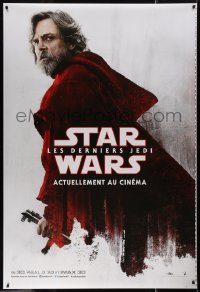 6a0490 LAST JEDI group of 6 printer's test teaser DS French 1ps 2017 Star Wars, Fisher, Hamill, cast!