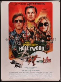 6a0526 ONCE UPON A TIME IN HOLLYWOOD French 1p 2019 Pitt, DiCaprio and Robbie by Chorney, Tarantino!