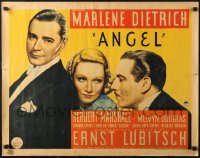 6a0025 ANGEL 1/2sh 1937 Marlene Dietrich between Marshall & Douglas, Ernst Lubitsch, ultra rare!