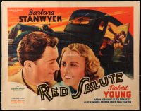 6a0039 RED SALUTE 1/2sh 1935 Barbara Stanwyck, Robert Young, anti-Communist, ultra-rare!