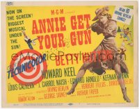 6c0006 ANNIE GET YOUR GUN TC 1950 full-length art of Betty Hutton as the greatest sharpshooter!