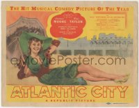 6c0009 ATLANTIC CITY TC 1944 wonderful art of sexy Constance Moore by James Montgomery Flagg!