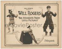 6c0016 BIG MOMENTS FROM LITTLE PICTURES TC 1924 Will Rogers as Valentino, Fairbanks & Sterling!