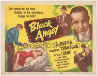 6c0019 BLACK ANGEL TC R1950 Dan Duryea has a woman on his mind & another on his conscience!