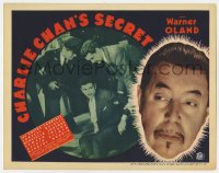 6c0029 CHARLIE CHAN'S SECRET TC 1936 great close up of Asian detective Warner Oland, ultra rare!