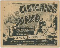 6c0031 CLUTCHING HAND chapter 14 TC 1936 cool sci-fi serial artwork, The Silent Spectre!