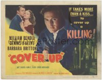 6c0039 COVER UP TC 1949 Bendix, O'Keefe, Barbara Britton, it takes more than a kiss to cover murder!