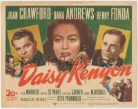 6c0044 DAISY KENYON TC 1947 Joan Crawford, Henry Fonda, Dana Andrews, directed by Otto Preminger!
