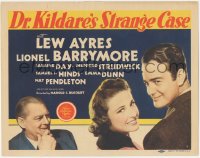 6c0055 DR. KILDARE'S STRANGE CASE TC 1940 Lew Ayres, pretty nurse Laraine Day, Lionel Barrymore!