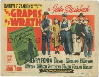 6c0073 GRAPES OF WRATH TC R1947 Great Depression era portrait of Henry Fonda & top stars, Steinbeck!