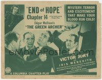 6c0074 GREEN ARCHER chapter 14 TC 1940 Edgar Wallace's thrill-rearing serial, End of Hope!