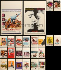 6d0004 LOT OF 24 WINDOW CARDS 1960s great images from a variety of different movies!