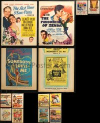 6d0013 LOT OF 14 TRIMMED WINDOW CARDS 1950s-1960s great images from a variety of different movies!