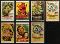 6d0067 LOT OF 7 UNFOLDED TARZAN 11X17 REPRODUCTION POSTERS IN SLEEVES 1990s high quality images!