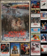 6d0034 LOT OF 13 FOLDED ITALIAN ONE-PANELS 1970s-2000s great images from a variety of movies!