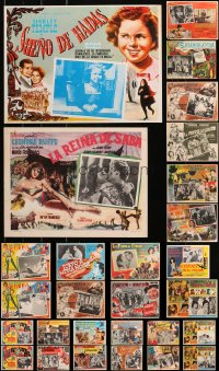 6d0057 LOT OF 36 1950S-60S MEXICAN LOBBY CARDS 1950s-1960s scenes from a variety of movies!