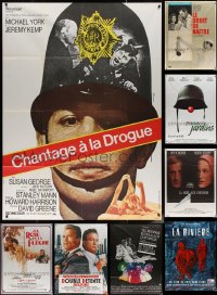 6d0049 LOT OF 14 FOLDED FRENCH ONE-PANELS 1960s-2000s great images from a variety of movies!