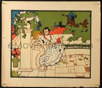 6f0056 CINDERELLA 19x22 art print 1890s-1910s cool romantic art of couple from the folk tale!