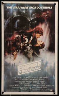 6f0069 EMPIRE STRIKES BACK Topps poster 1981 George Lucas sci-fi classic, GWTW art by Roger Kastel!