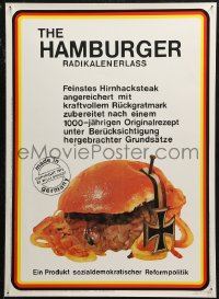 6f0050 HAMBURGER RADIKALENERLASS signed 20x28 German special poster 1972 by artist Kurt Jotter