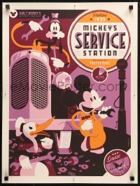 6f0062 MICKEY'S SERVICE STATION #154/370 18x24 art print 2011 Walt Disney, Mickey by Whalen, 1st edt!