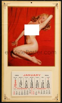 6g0042 MARILYN MONROE commercial Golden Dreams calendar 1970s nude image from 1st Playboy centerfold!