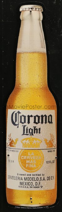 6g0022 CORONA EXTRA 5x19 metal sign 2000s it looks just like a giant bottle of beer!
