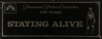6g0023 STAYING ALIVE 6x16 production soundstage/set sign 1983 Saturday Night Fever sequel, rare!