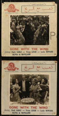 6g0029 GONE WITH THE WIND 3 Lebanese LCs 1940s Vivien Leigh, Olivia De Havilland, Leslie Howard