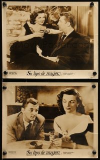 6h0002 MACAO 2 Colombian 8x10 stills 1952 Josef von Sternberg, Robert Mitchum, sexy Jane Russell!