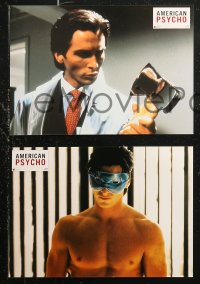 6h0057 AMERICAN PSYCHO 8 French LCs 2000 different images of psychotic yuppie killer Christian Bale!
