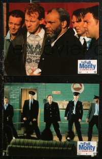 6h0066 FULL MONTY 8 French LCs 1997 Peter Cattaneo, Robert Carlyle, Tom Wilkinson, Mark Addy!