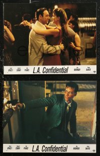 6h0073 L.A. CONFIDENTIAL 8 French LCs 1997 Guy Pearce, Russell Crowe, Danny DeVito, Kim Basinger