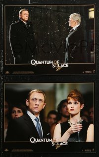 6h0079 QUANTUM OF SOLACE 8 French LCs 2008 Daniel Craig as James Bond 007, Judi Dench!
