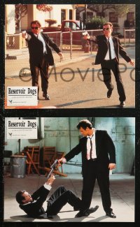 6h0080 RESERVOIR DOGS 8 French LCs 1992 Quentin Tarantino, Harvey Keitel, Steve Buscemi, Chris Penn!