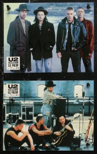 6h0042 U2 RATTLE & HUM 12 French LCs 1988 Irish rockers Bono, The Edge, Larry Mullen Jr!