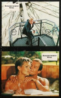 6h0043 VIEW TO A KILL 12 French LCs 1985 Roger Moore as James Bond 007, Walken, Grace Jones!