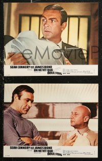 6h0055 YOU ONLY LIVE TWICE 9 French LCs R1970s Connery as James Bond, some different images!