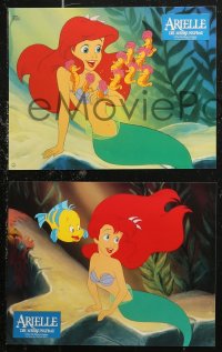 6h0012 LITTLE MERMAID 16 German LCs 1992 images of Ariel & cast, Disney underwater cartoon!