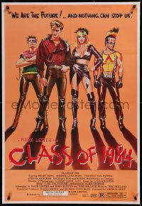 6j0085 CLASS OF 1984 linen 1sh 1982 art of bad punk teens, we are the future & nothing can stop us!