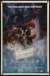6k0221 EMPIRE STRIKES BACK int'l 1sh 1980 classic Gone With The Wind style art by Roger Kastel!