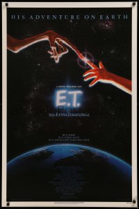6k0220 E.T. THE EXTRA TERRESTRIAL studio style 1sh 1982 Steven Spielberg classic, John Alvin art!