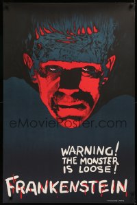 6k0204 FRANKENSTEIN teaser S2 poster 2000 best teaser artwork of Boris Karloff as the monster!