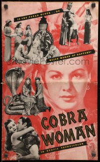 6k0034 COBRA WOMAN pressbook 1944 sexy Maria Montez, plus Jon Hall, Sabu & Lon Chaney, ultra rare!